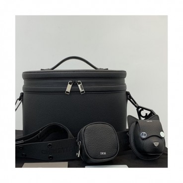 [매장판]Dior 2019 Oblique Ladies Leather Tote Shoulder Bag,28CM - 디올 2019 오블리크 여성용 레더 토트 숄더백  DIOB0452,28CM,블랙