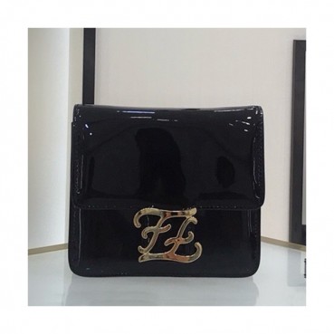 Fendi 2019 Leather Shoulder Bag, 17cm - 펜디 2019 여성용 레더 숄더백,FENB0474,17cm,블랙
