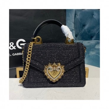 Dolce&Gabbana 2019 Tote Shoulder Bag ,19CM - 돌체 앤 가바나 2019 여성용 토트 숄더백 DGB0238,19cm,블랙