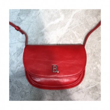 Balenciaga 2019 Leather Shoulder Bag,16.5CM - 발렌시아가 2019 레더 숄더백,BGB0482,16.5CM,레드
