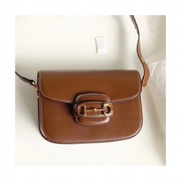 Gucci 2019 Horsebit Leather Shoulder Bag,25CM - 구찌 2019 홀스빗 여성용 레더 숄더백 602204,GUB0838,25cm,브라운