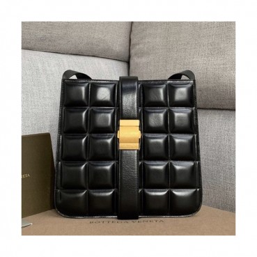 Bottega Veneta 2019 Marie Leather Shoulder Bag,30cm - 보테가 베네타 2019 마리 레더 여성용 숄더백 578344A,BVB0424,30cm,블랙