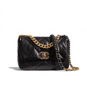 Chanel 2019 Leather Shoulder Bag ,26CM - 샤넬 2019 여성용 레더 숄더백  CHAB1254,26CM,블랙