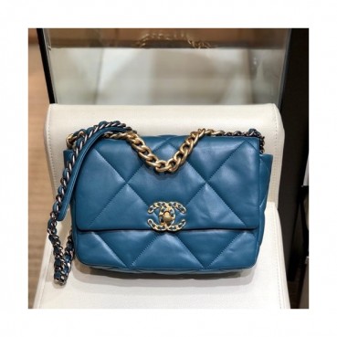 Chanel 2019 Leather Shoulder Bag ,26CM - 샤넬 2019 여성용 레더 숄더백  CHAB1251,26CM,블루