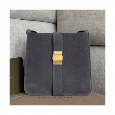 Bottega Veneta 2019 Marie Suede Shoulder Bag,30cm - 보테가 베네타 2019 마리 스웨이드 여성용 숄더백 578344,BVB0408,30cm,다크그레이