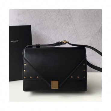 Saint Laurent 2019 Women Leather Shoulder Bag,24CM - 입생로랑 2019 여성용 레더 숄더백,SLB0506,24CM,블랙