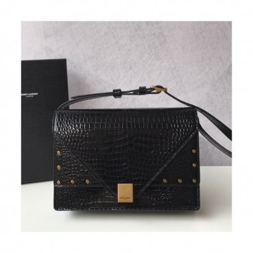 Saint Laurent 2019 Women Leather Shoulder Bag,24CM - 입생로랑 2019 여성용 레더 숄더백,SLB0505,24CM,블랙