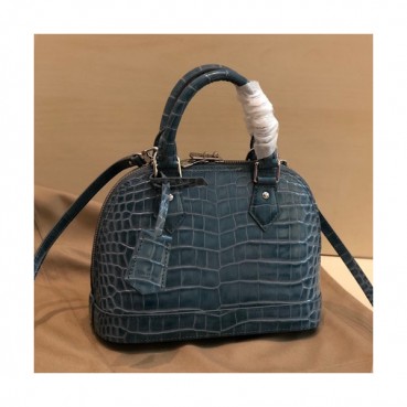 Louis Vuitton 2019 Alma BB Leather Tote Shoulder Bag,23.5cm - 루이비통 2019 알마 BB 레더 여성용 토트숄더백,M91606 ,LOUB1699,23.5cm,블루