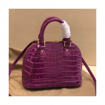 Louis Vuitton 2019 Alma BB Leather Tote Shoulder Bag,23.5cm - 루이비통 2019 알마 BB 레더 여성용 토트숄더백,M91606 ,LOUB1698,23.5cm,퍼플