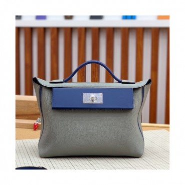 Hermes 2019 Kelly 2424 Togo Leather Tote Shoulder Bag ,29cm - 에르메스 2019 켈리 2424 토고 레더 여성용 토트 숄더백 HERB0775,29cm,그레이