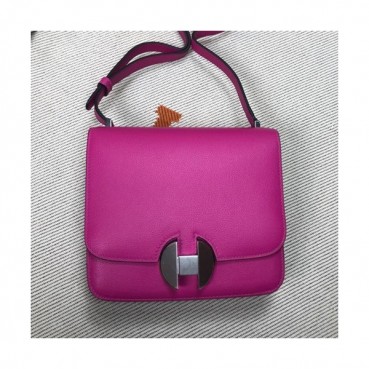 Hermes 2019 2002 Ever Color Leather Shoulder Bag ,20cm - 에르메스 2019 2002 에버컬러 레더 숄더백 HERB0768,20cm,핫핑크
