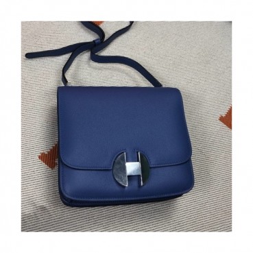 Hermes 2019 2002 Ever Color Leather Shoulder Bag ,20cm - 에르메스 2019 2002 에버컬러 레더 숄더백 HERB0763,20cm,다크블루