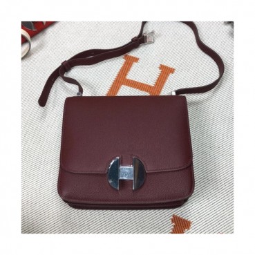 Hermes 2019 2002 Ever Color Leather Shoulder Bag ,20cm - 에르메스 2019 2002 에버컬러 레더 숄더백 HERB0761,20cm,다크와인