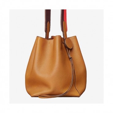 Hermes 2019 Licol Ever Color Leather Hobo Bucket Shoulder Bag ,17cm - 에르메스 2019 리콜 에버컬러 레더 여성용 호보 버킷 숄더백 HERB0738,17cm,카멜
