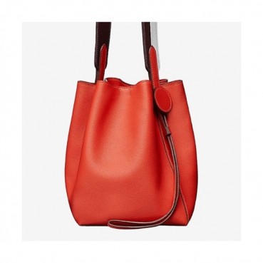 Hermes 2019 Licol Ever Color Leather Hobo Bucket Shoulder Bag ,17cm - 에르메스 2019 리콜 에버컬러 레더 여성용 호보 버킷 숄더백 HERB0737,17cm,레드