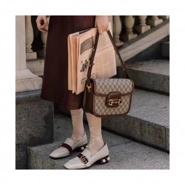 Gucci 2019 Horsebit Shoulder Bag,25CM - 구찌 2019 홀스빗 여성용 숄더백 602204,GUB0818,25cm,브라운