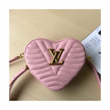 Louis Vuitton 2019 Leather New Wave Heart Shouder Bag,18cm - 루이비통 2019 레더 뉴웨이브 하트 숄더백 ,M52796,LOUB1691,18cm,핑크