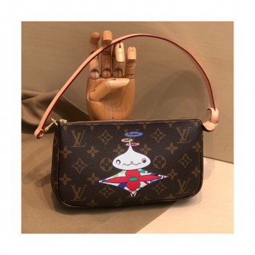 Louis Vuitton 2019 Monogram Canvas Clutch Bag / Tote Shoulder Bag ,21cm - 루이비통 2019 캔버스 클러치백 / 토트 숄더백,M51985, LOUB1660, 21cm,브라운