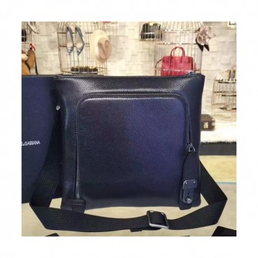 Dolce&Gabbana 2019 Leather Messenger Shoudler Bag ,26CM - 돌체 앤 가바나 2019 레더 남성용 메신저 숄더백 DGB0220,26cm,다크차콜