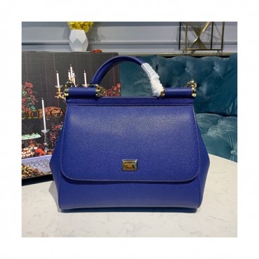 Dolce&Gabbana 2019 Leather Tote Shoulder Bag ,25CM - 돌체 앤 가바나 2019 레더 여성용 토트 숄더백 DGB0096,25cm,블루