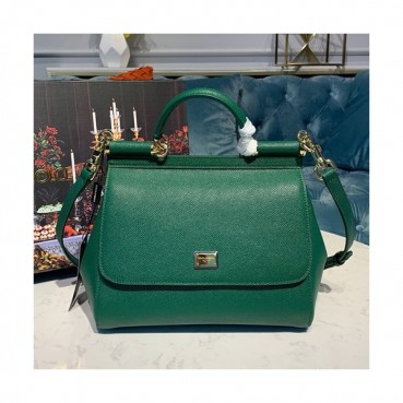 Dolce&Gabbana 2019 Leather Tote Shoulder Bag ,25CM - 돌체 앤 가바나 2019 레더 여성용 토트 숄더백 DGB0090,25cm,그린