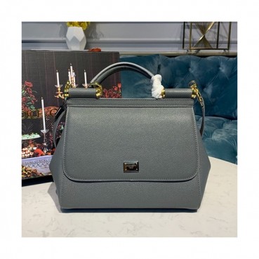Dolce&Gabbana 2019 Leather Tote Shoulder Bag ,25CM - 돌체 앤 가바나 2019 레더 여성용 토트 숄더백 DGB0089,25cm,그레이