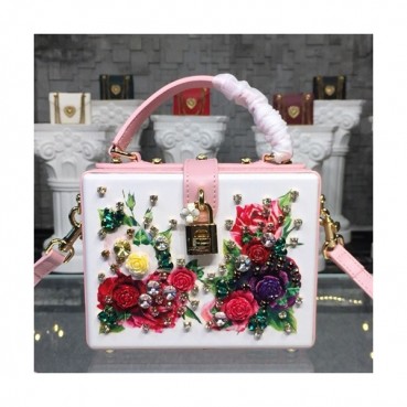 Dolce&Gabbana 2019 Leather Tote Shoulder Bag ,19.5CM - 돌체 앤 가바나 2019 레더 여성용 토트 숄더백 DGB0083,19.5cm,화이트