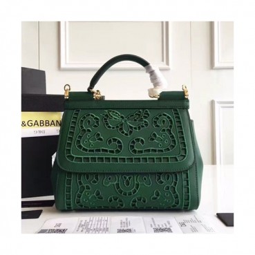 Dolce&Gabbana 2019 Leather Tote Shoulder Bag ,25CM - 돌체 앤 가바나 2019 레더 여성용 토트 숄더백 DGB0063,25cm,그린