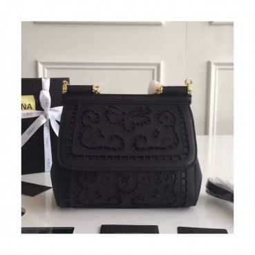 Dolce&Gabbana 2019 Leather Tote Shoulder Bag ,25CM - 돌체 앤 가바나 2019 레더 여성용 토트 숄더백 DGB0061,25cm,블랙