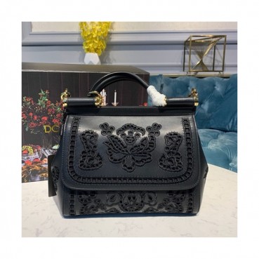 Dolce&Gabbana 2019 Leather Tote Shoulder Bag ,25CM - 돌체 앤 가바나 2019 레더 여성용 토트 숄더백 DGB0058,25cm,블랙