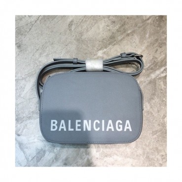 Balenciaga 2019 Leather Ville Camera Shoulder Bag,18cm - 발렌시아가 2019 레더 빌 카메라 숄더백,BGB0450,18cm,그레이