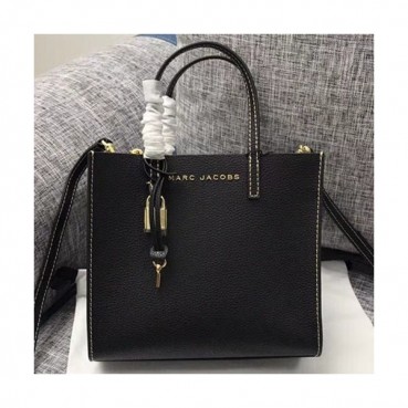 Mark Jacobs 2019 Leather Women Tote Shoulder Bag,23cm - 마크제이콥스 2019 레더 여성용 토트 숄더백,MJB0137 ,23cm,블랙