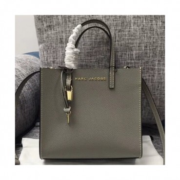 Mark Jacobs 2019 Leather Women Tote Shoulder Bag,23cm - 마크제이콥스 2019 레더 여성용 토트 숄더백,MJB0136 ,23cm,그레이
