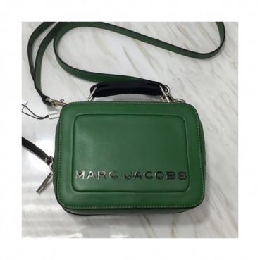 Mark Jacobs 2019 Leather Women Box Tote Shoulder Bag,20cm - 마크제이콥스 2019 레더 여성용 박스 토트 숄더백,MJB0132,20cm,그린