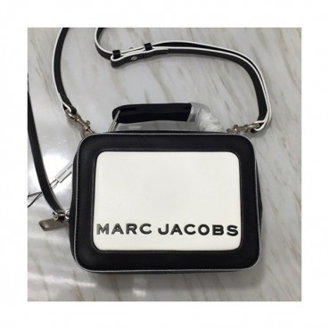 Mark Jacobs 2019 Leather Women Box Tote Shoulder Bag,20cm - 마크제이콥스 2019 레더 여성용 박스 토트 숄더백,MJB0130 ,20cm,화이트