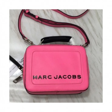 Mark Jacobs 2019 Leather Women Box Tote Shoulder Bag,20cm - 마크제이콥스 2019 레더 여성용 박스 토트 숄더백,MJB0128 ,20cm,핑크