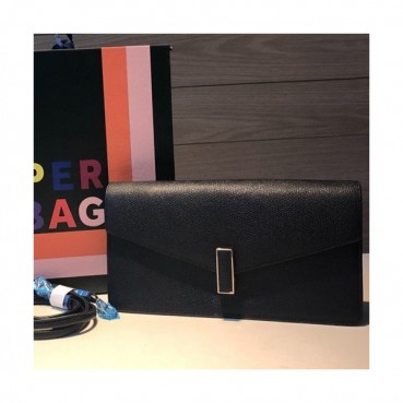 Valextra 2019 Epsom Leather Shoulder Bag,25CM - 발렉스트라 2019 엡송 레더 숄더백,VALB0116,25CM,블랙