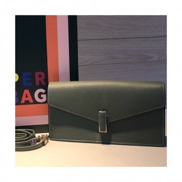 Valextra 2019 Epsom Leather Shoulder Bag,25CM - 발렉스트라 2019 엡송 레더 숄더백,VALB0113,25CM,그린