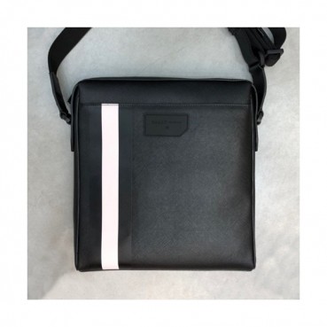Bally 2019 Leather Shoulder Bag,30cm  - 발리 2019 레더 남성용 숄더백 BALB0099,30cm,블랙