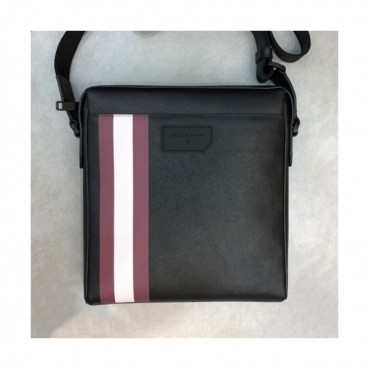 Bally 2019 Leather Shoulder Bag,30cm  - 발리 2019 레더 남성용 숄더백 BALB0098,30cm,블랙