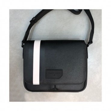 Bally 2019 Leather Shoulder Bag,26cm  - 발리 2019 레더 남성용 숄더백 BALB0097,26cm,블랙