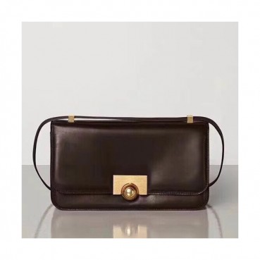 Bottega Veneta 2019 Leather Shoulder Bag,28cm - 보테가 베네타 2019 레더 여성용 숄더백,578009,  BVB0349,28cm,블랙