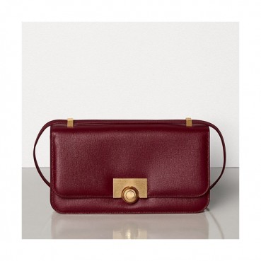 Bottega Veneta 2019 Leather Shoulder Bag,28cm - 보테가 베네타 2019 레더 여성용 숄더백 578009, BVB0342,28cm,와인