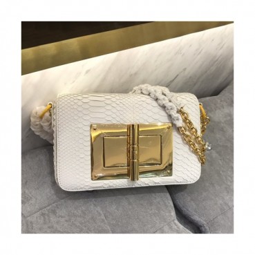 [매장판]Tom Ford 2019 Leather Shoulder Bag,24cm - 톰 포드 2019 레더 여성용 숄더백 TFB0011,24cm,화이트