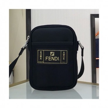 Fendi 2019 Canvas & Leather Shoulder Bag, 19cm - 펜디 2019 캔버스&레더 남여공용 숄더백,FENB0462,19cm,블랙