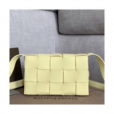 Bottega Veneta 2019 Leather Shoulder Bag,23cm - 보테가 베네타 2019 레더 여성용 숄더백 578004 ,BVB0317,23cm,라이트옐로우