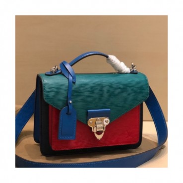 Louis Vuitton 2019 Epi Soft Trunk Women Tote Shoulder Bag,24cm - 루이비통 2019 에삐 소프트 트렁크 여성용 토트 숄더백 M50337,LOUB1611,24cm,레드+그린