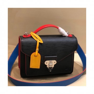 Louis Vuitton 2019 Epi Soft Trunk Women Tote Shoulder Bag,24cm - 루이비통 2019 에삐 소프트 트렁크 여성용 토트 숄더백 M50337,LOUB1609,24cm,블랙