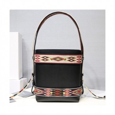 Dior 2019 Bucket Tote Shoulder Bag,24CM - 디올 2019 여성용 버킷 토트 숄더백  DIOB0413,24CM,블랙