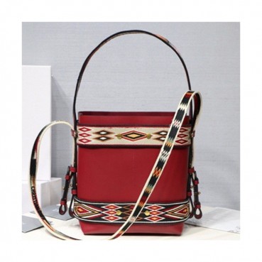 Dior 2019 Bucket Tote Shoulder Bag,24CM - 디올 2019 여성용 버킷 토트 숄더백  DIOB0412,24CM,레드